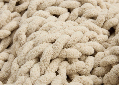 Cozy Chenille Woven Throw Blanket