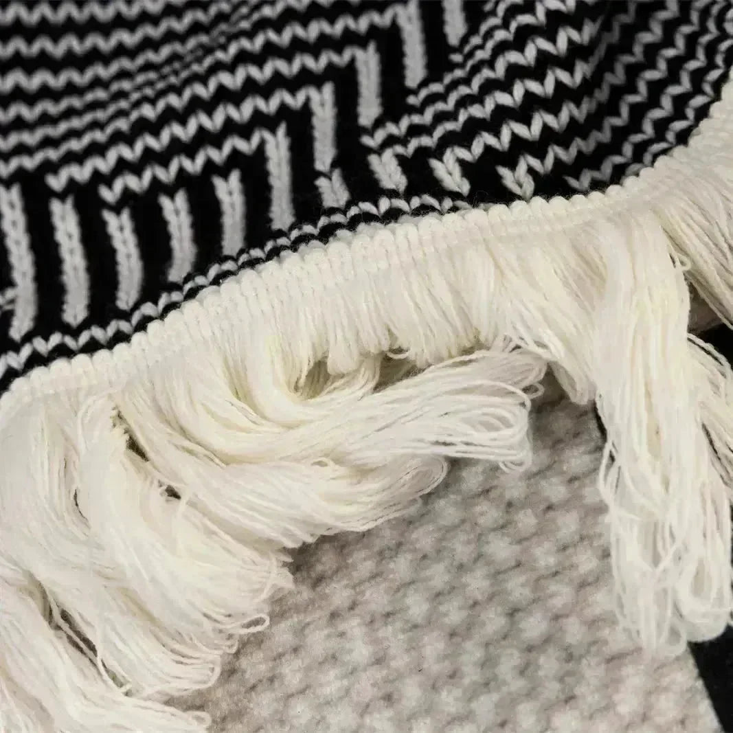 Cozy Macrame Meadow Throw Blanket - Fluffyslip