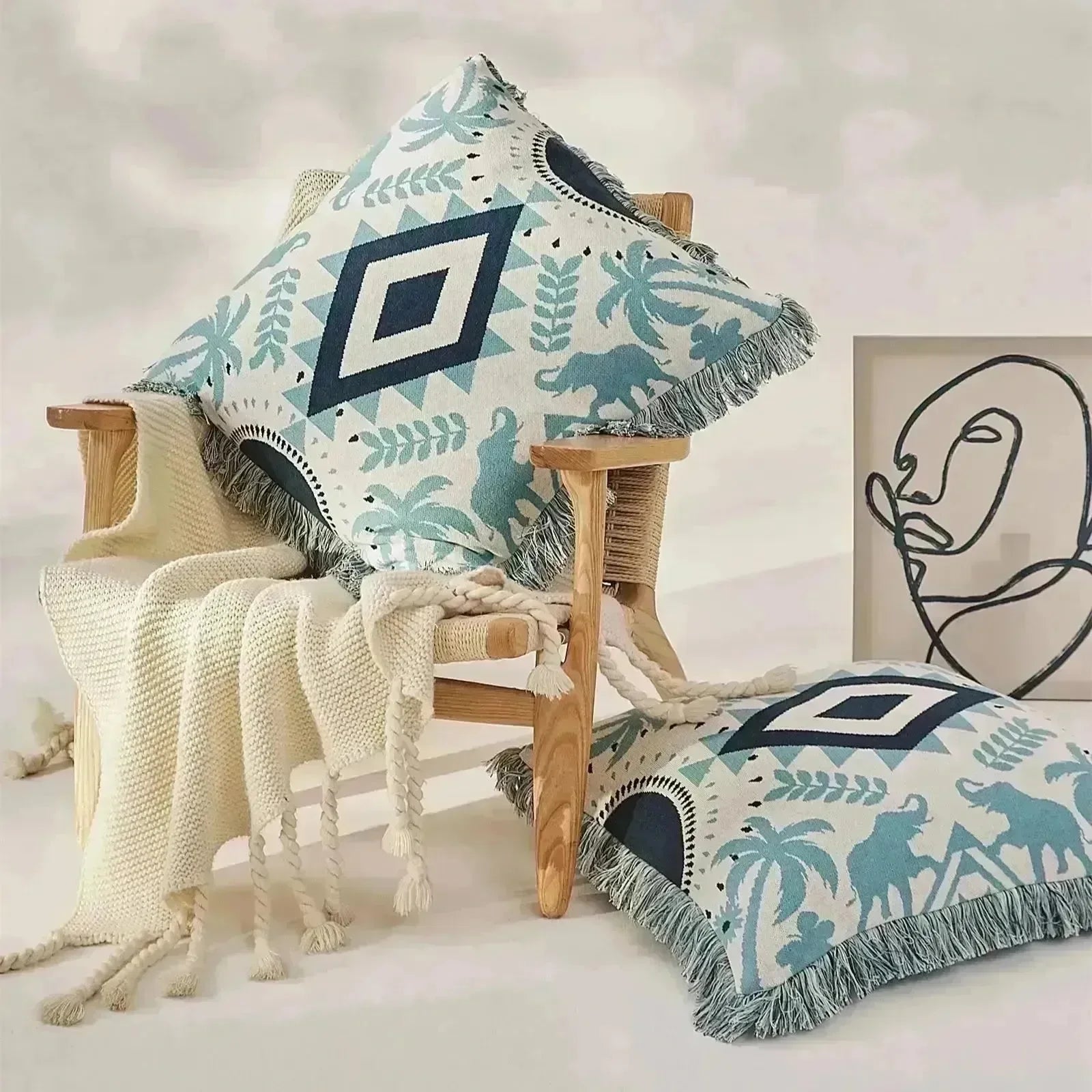 Elephant Embrace Soft Throw Pillowcase - Fluffyslip