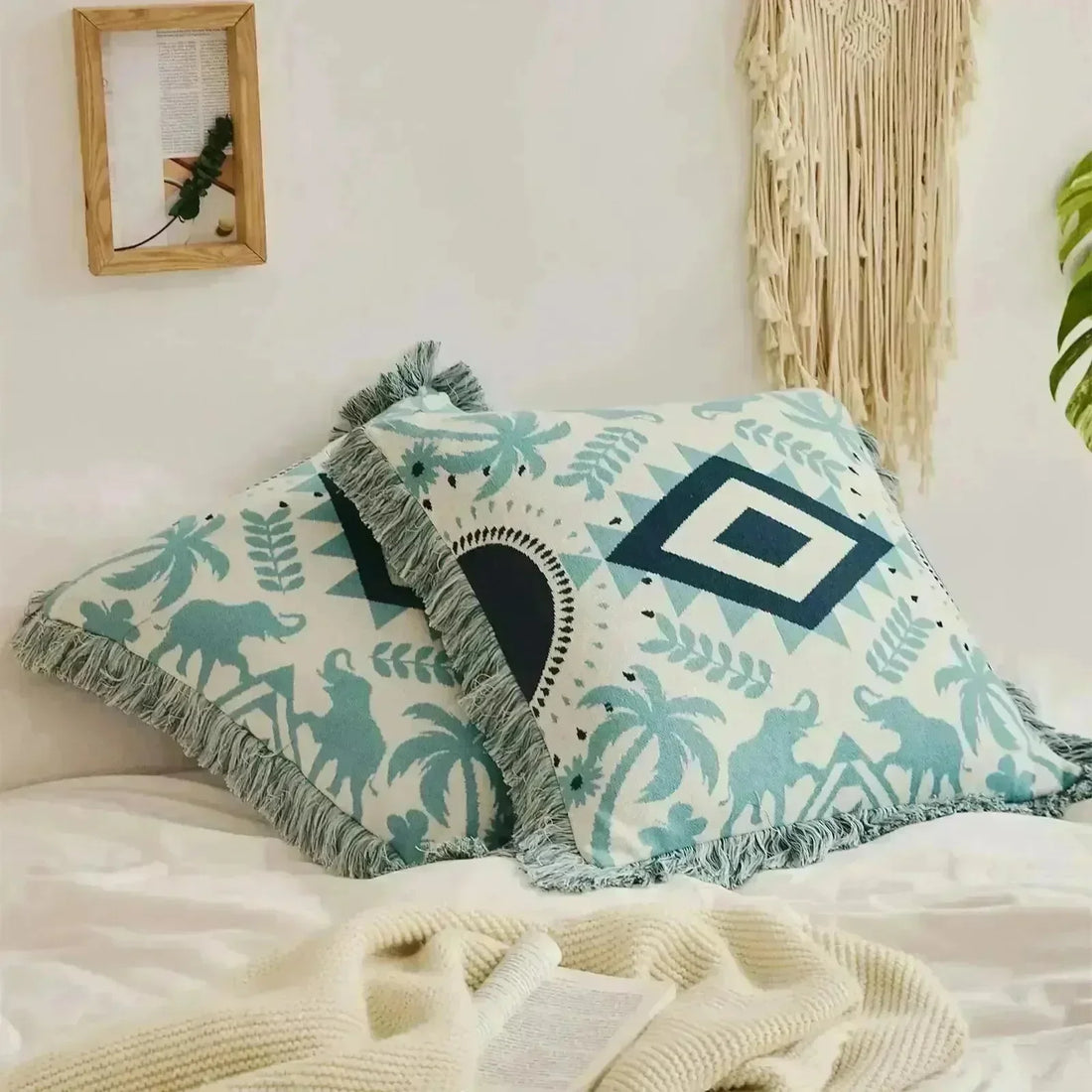 Elephant Embrace Soft Throw Pillowcase - Fluffyslip
