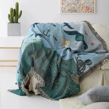 Enchanting Mermaid Cozy Throw Blanket - Fluffyslip