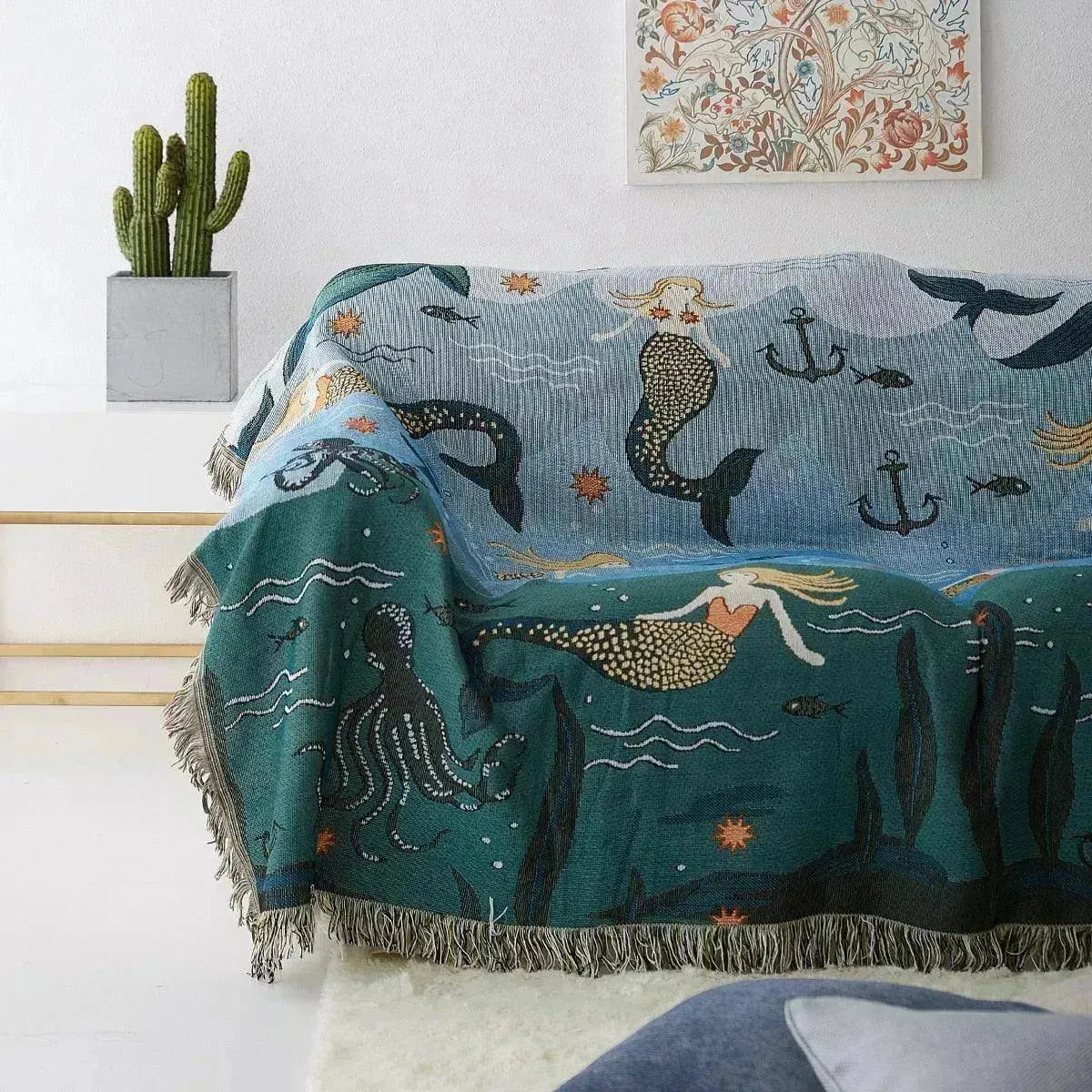 Enchanting Mermaid Cozy Throw Blanket - Fluffyslip