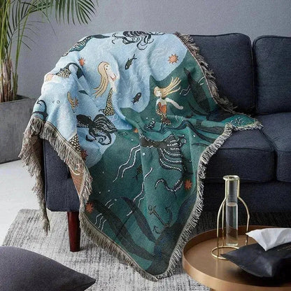 Enchanting Mermaid Cozy Throw Blanket - Fluffyslip