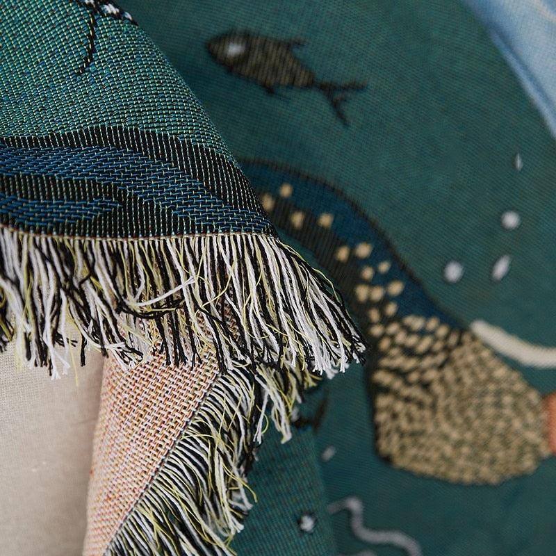 Mermaid Pattern Throw Blanket - Fluffyslip