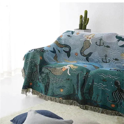 Enchanting Mermaid Cozy Throw Blanket - Fluffyslip