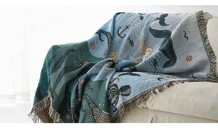 Enchanting Mermaid Cozy Throw Blanket - Fluffyslip