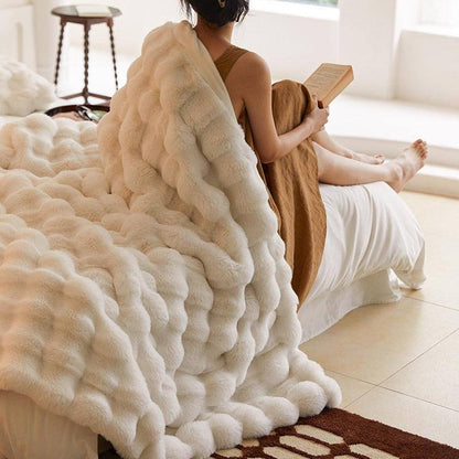 Tuscan Imitation Fur Blanket - Fluffyslip
