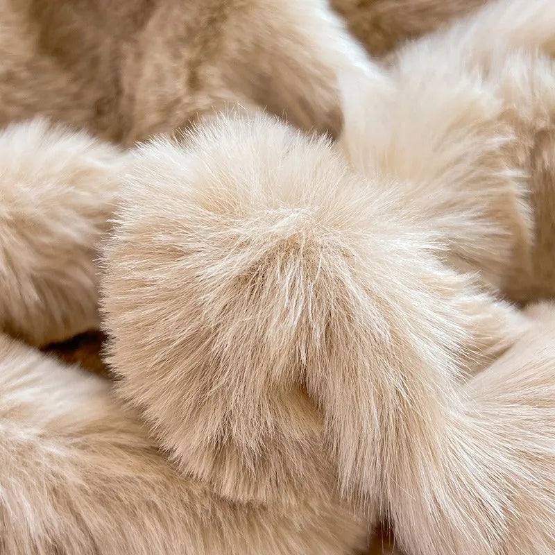 Brown Faux Rabbit Fur Duvet Cover Set - Fluffyslip