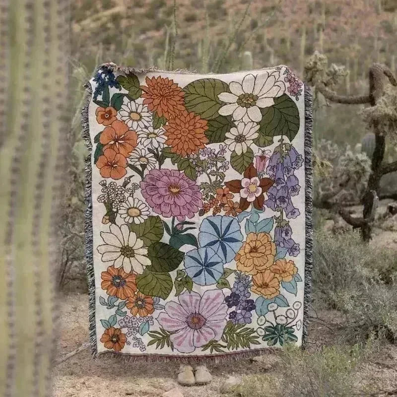 Floral Throw Blanket - Fluffyslip