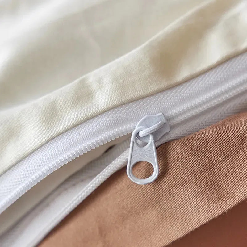 Floral Touch Long Staple Cotton Duvet Cover Set - Fluffyslip