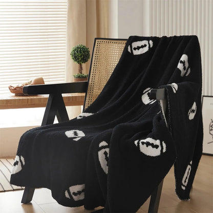 Football Pattern Microfiber Throw Blanket - Fluffyslip