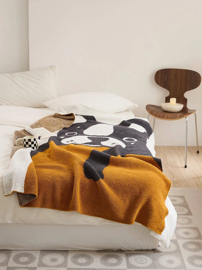 French Bulldog Throw Blanket - Fluffyslip