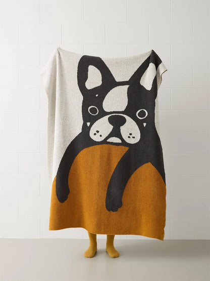 French Bulldog Throw Blanket - Fluffyslip