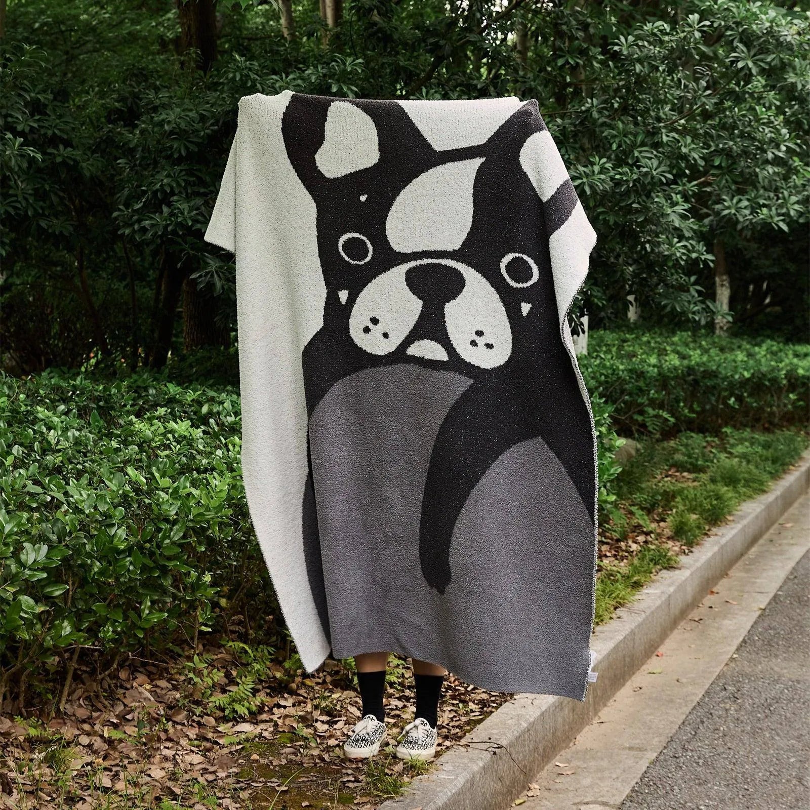 French Bulldog Throw Blanket - Fluffyslip