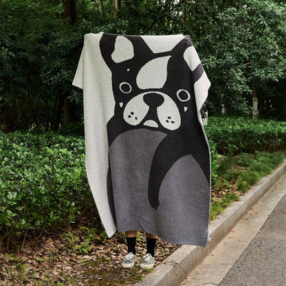 French Bulldog Throw Blanket - Fluffyslip