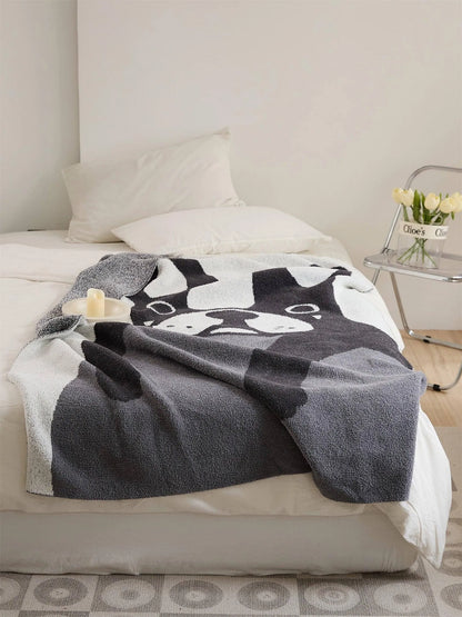 French Bulldog Throw Blanket - Fluffyslip