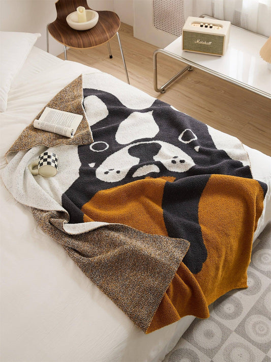 French Bulldog Throw Blanket - Fluffyslip