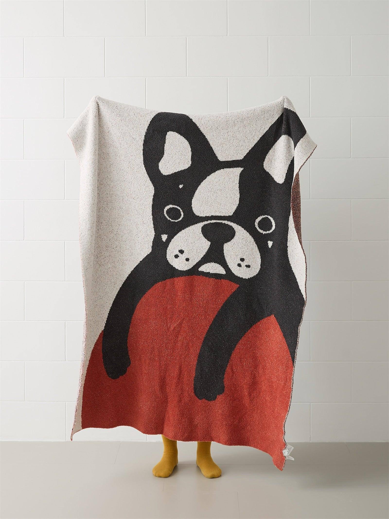 French Bulldog Throw Blanket - Fluffyslip