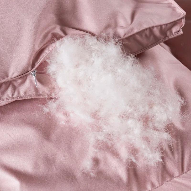 Pink Goose Down Comforter Insert - Fluffyslip