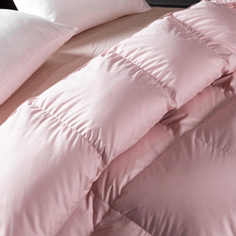pink Goose Down Comforter - Fluffyslip