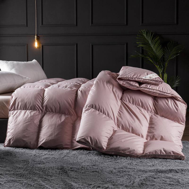 Pink Goose Down Comforter Duvet Insert - Fluffyslip