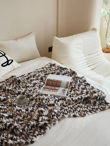 Gradient Glow Fuzzy Knit Blanket