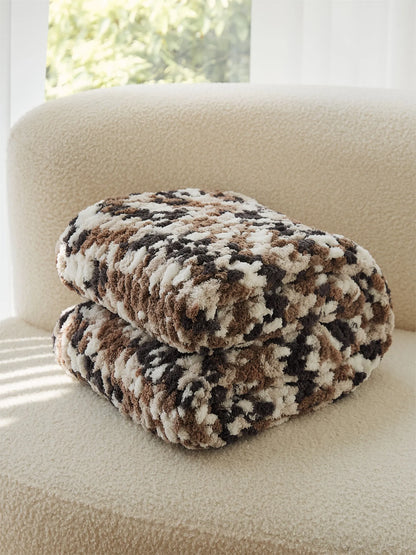 Gradient Glow Fuzzy Knit Blanket