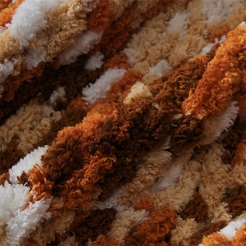 Gradient Glow Fuzzy Knit Blanket