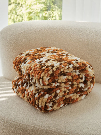 Gradient Glow Fuzzy Knit Blanket