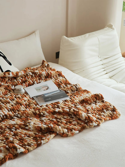 Gradient Glow Fuzzy Knit Blanket