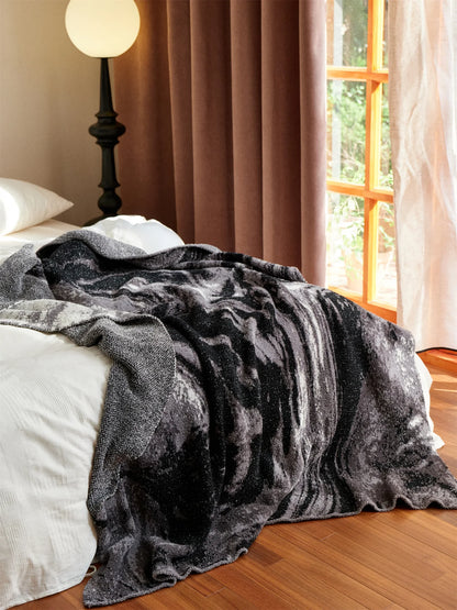 Gradient Swirl Microfiber Throw Blanket