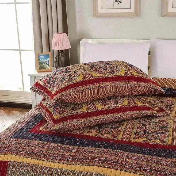 Handmade Patchwork Bedspread Set - Fluffyslip