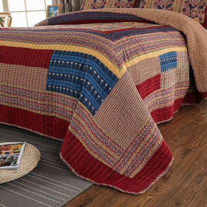 Handmade Patchwork Bedspread Set - Fluffyslip
