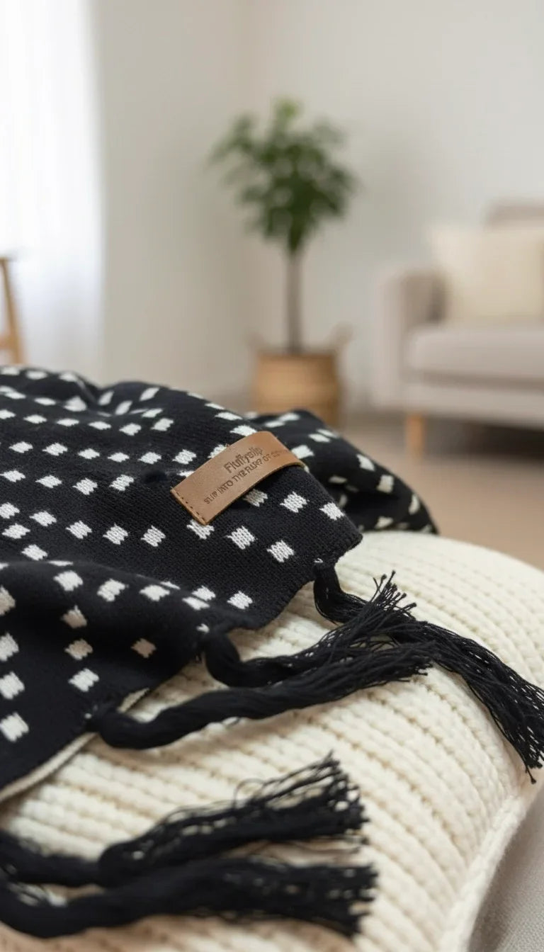 Infinite Stars Cotton Tassel Throw Blanket