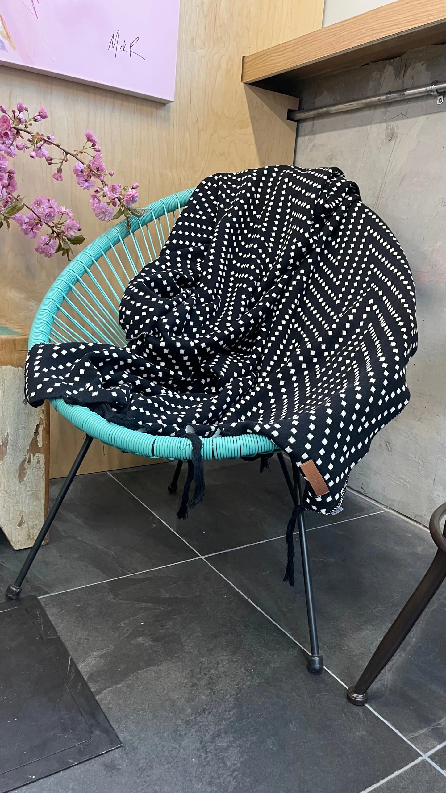 Infinite Stars Cotton Tassel Throw Blanket