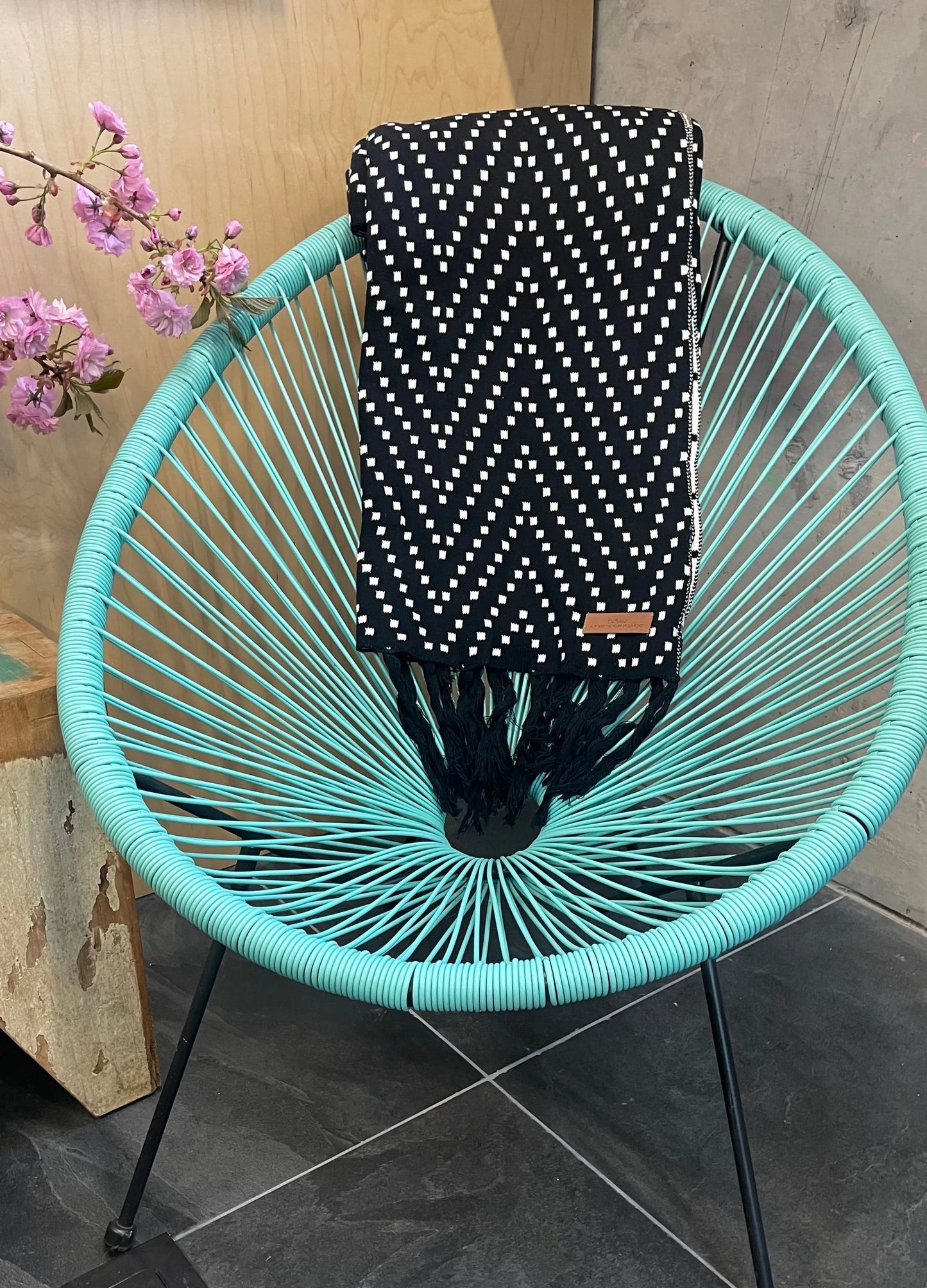 Infinite Stars Cotton Tassel Throw Blanket