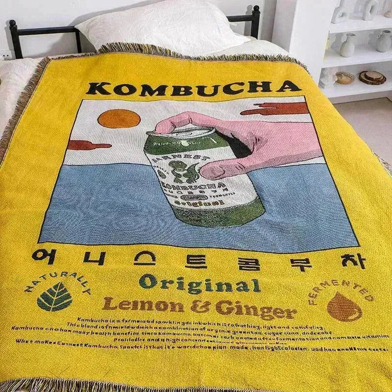 Kombucha Throw Blanket - Fluffyslip