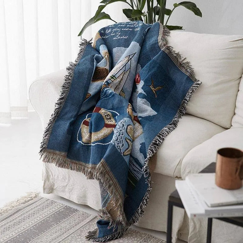 Lighthouse Series Throw Blanket - Fluffyslip