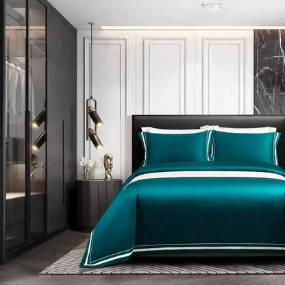 Luxury Frame Border Egyptian Cotton Duvet Set - Fluffyslip