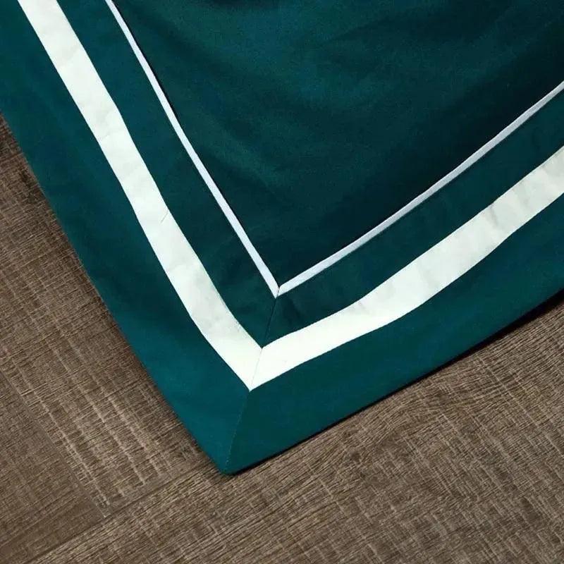Luxury Frame Border Egyptian Cotton Duvet Set - Fluffyslip