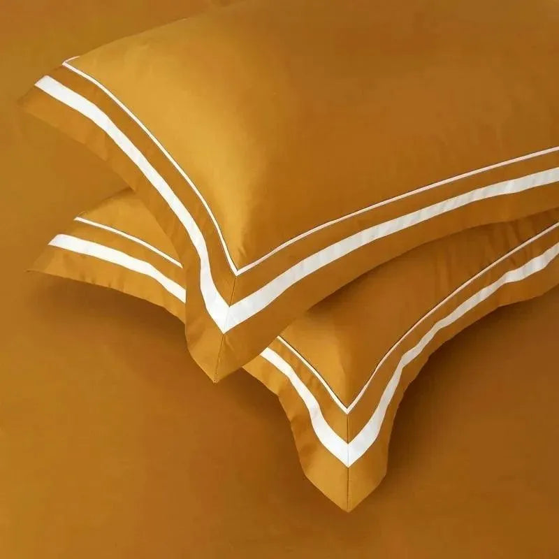 Luxury Frame Border Egyptian Cotton Duvet Set - Fluffyslip