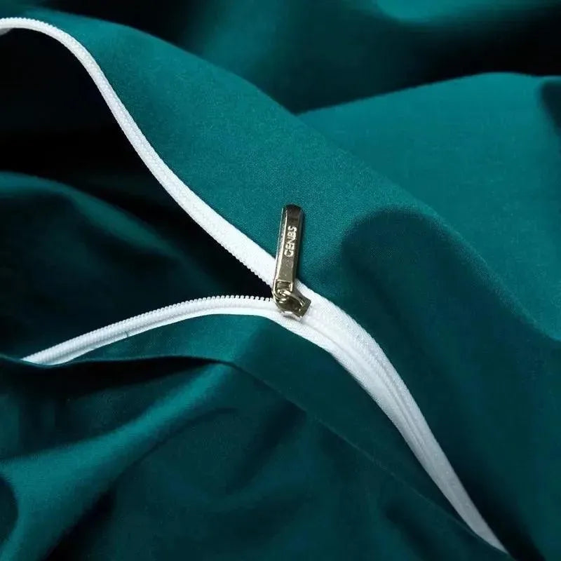 Luxury Frame Border Egyptian Cotton Duvet Set - Fluffyslip