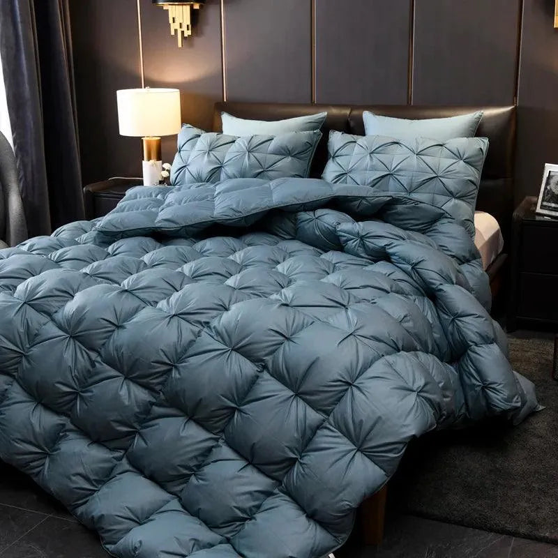 Luxury Pinch Pleated Goose Down Duvet Insert - Fluffyslip