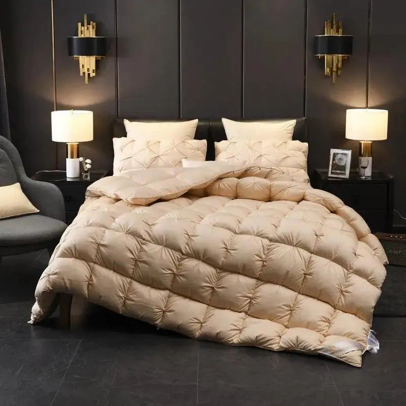 Luxury Pinch Pleated Goose Down Duvet Insert - Fluffyslip