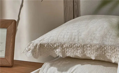 Meadow Breeze Cotton-Linen Duvet Cover Set - Fluffyslip