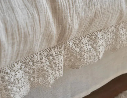 Meadow Breeze Cotton-Linen Duvet Cover Set - Fluffyslip