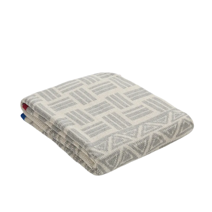 Modern Maze Cotton Geometric Throw Blanket