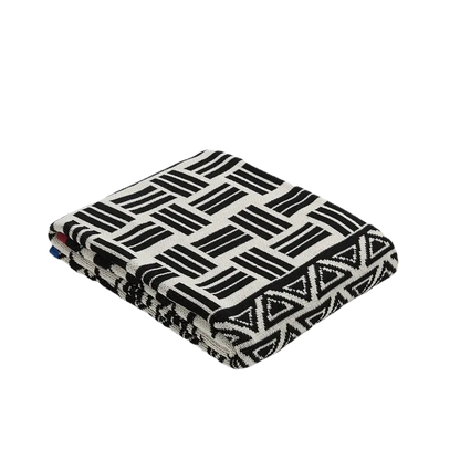 Modern Maze Cotton Geometric Throw Blanket