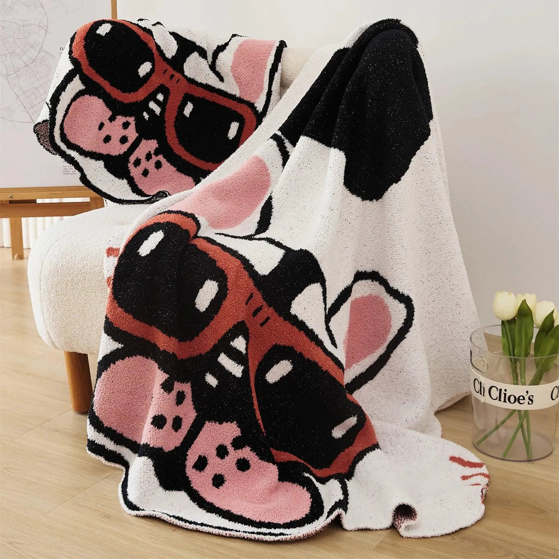 Mr.Cool Bulldog Microfiber Throw Blanket - Fluffyslip