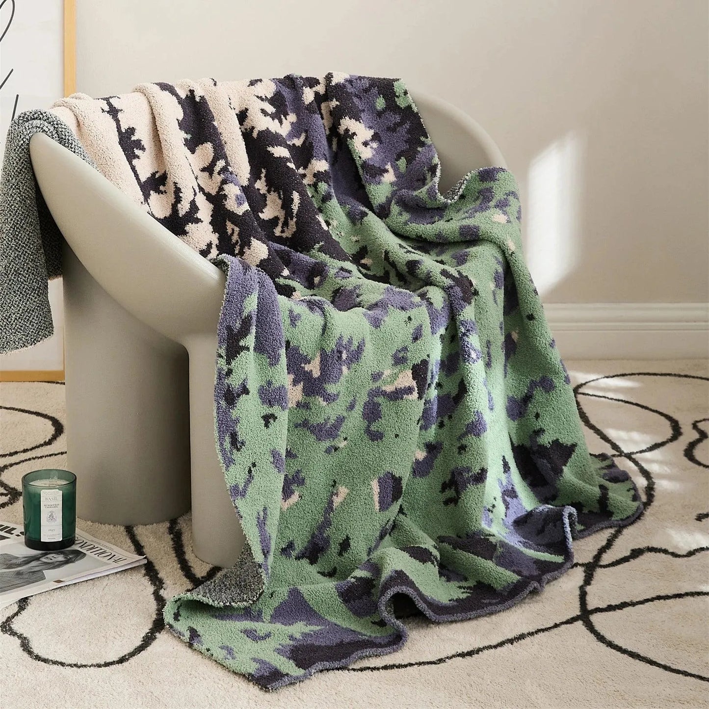 Nature's Retreat Microfiber Throw Blanket - Fluffyslip